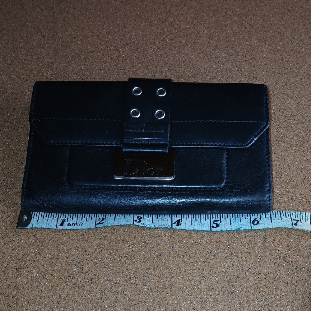 Dior Black Leather Street Continental Wallet - Picture 16 of 17